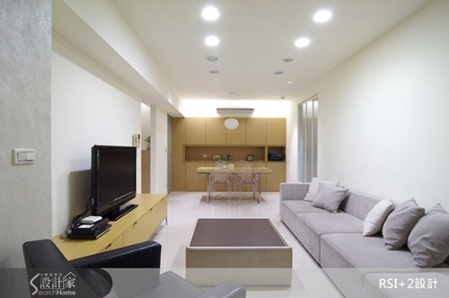 現代簡約、狹長老屋、陽台外推