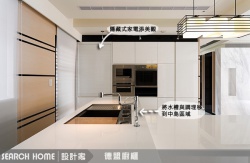 透過開放式設計讓廚房也可以成為居家空間的焦點。[6]
