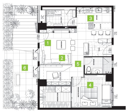 走入隨心所欲的簡單格局為了符合各目的的通用性，設計