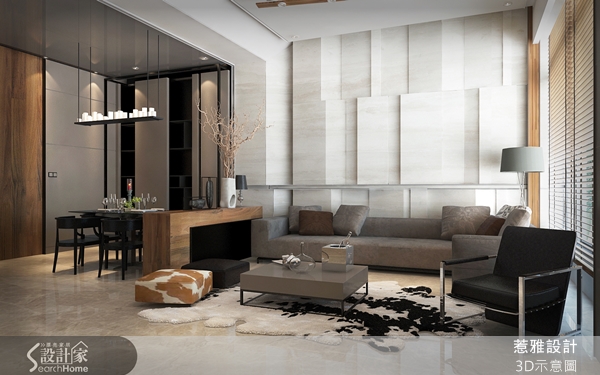 百坪的寬敞大宅，雖然不用像小坪數要不斷爭取空間，但