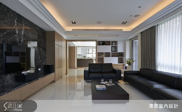 70坪五房兩廳的現代風設計，方正的格局、簡潔乾淨的空