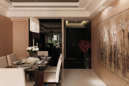 房子的樓層可使客廳享受到十分美好的窗景及採光，演拓