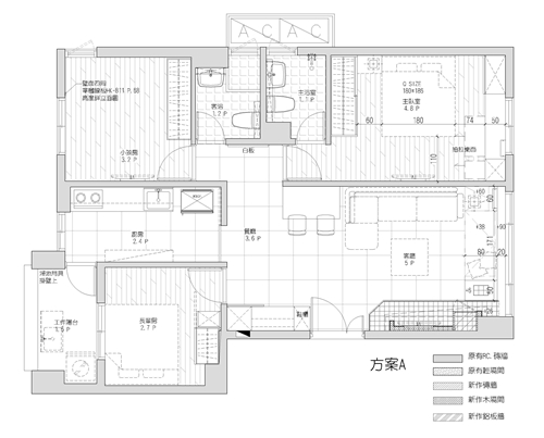 年輕的屋主希望居家空間能符合長輩與小孩的生活需求，