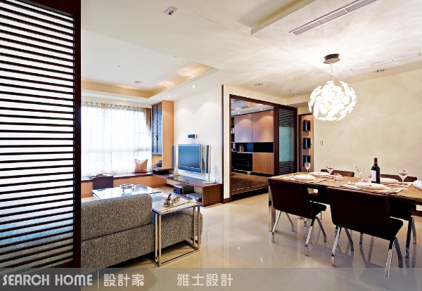 雖然屋主喜歡禪風，卻不希望色彩太過沉重，以明亮的色