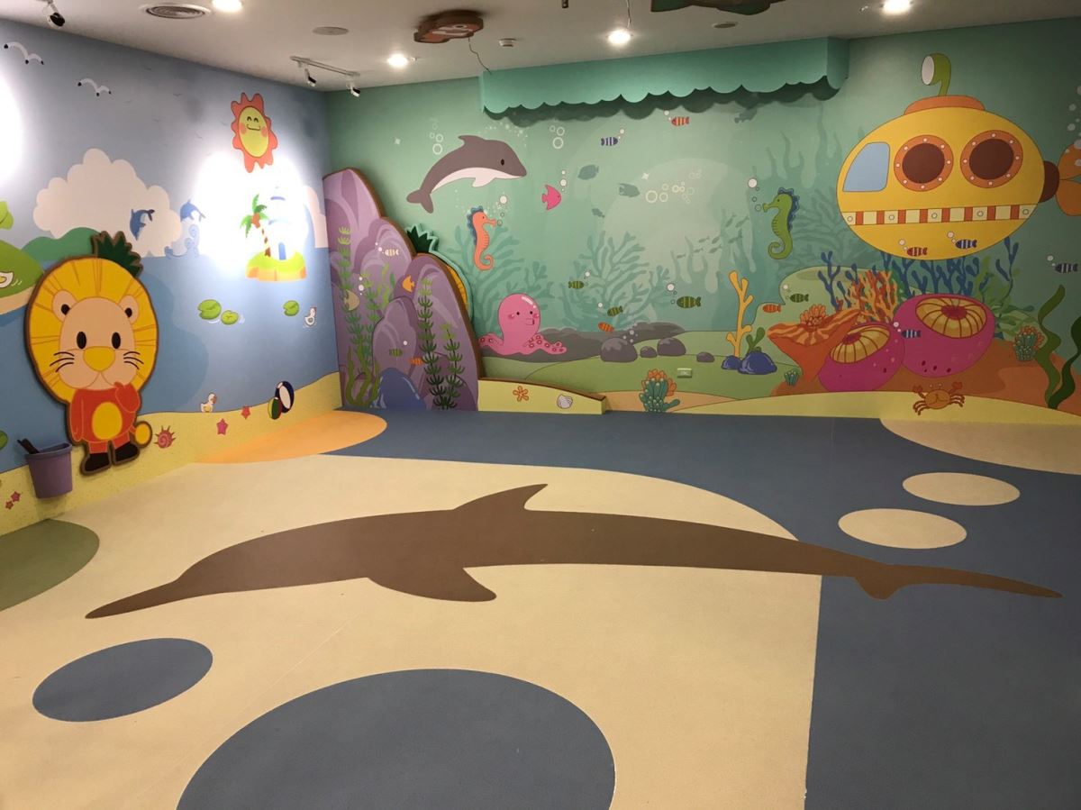 滿鋪式地板很適合鋪在兒童遊戲室,無毒又安全。