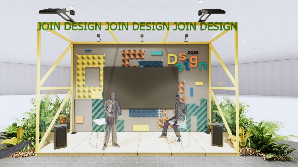 2025年台灣室內設計週《JOIN DESIGN》現場規劃示意。