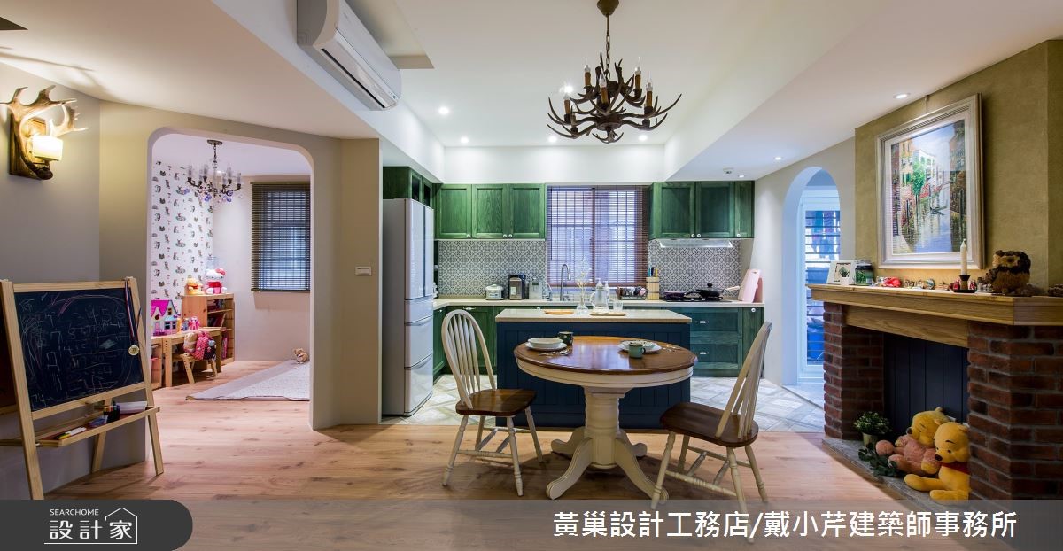 50坪中古屋 5 15年 鄉村風餐廳廚房案例圖片 黃巢設計工務店 戴小芹建築師事務所 黃巢 49之13 設計家searchome