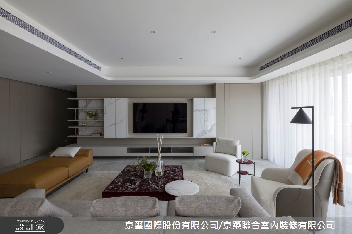 131坪毛胚屋_混搭風客廳案例圖片_京璽國際股份有限公司/京築聯合室內裝修有限公司_京璽國際_遠雄九五_131坪藝術宅之12-設計家 ...