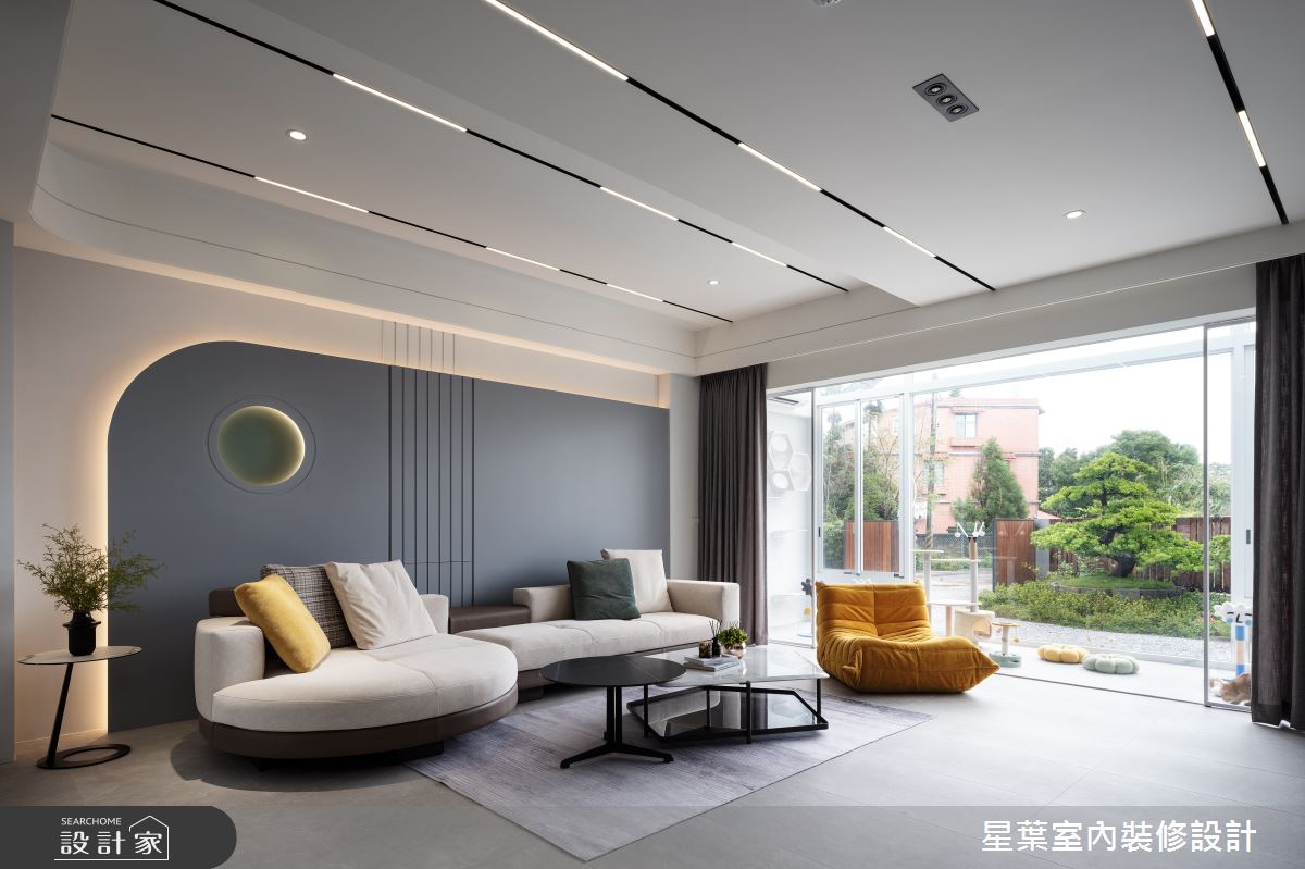 200坪毛胚屋_輕奢風客廳案例圖片_星葉室內裝修設計_星葉_48_桃園透天200坪輕奢風之2-設計家 Searchome