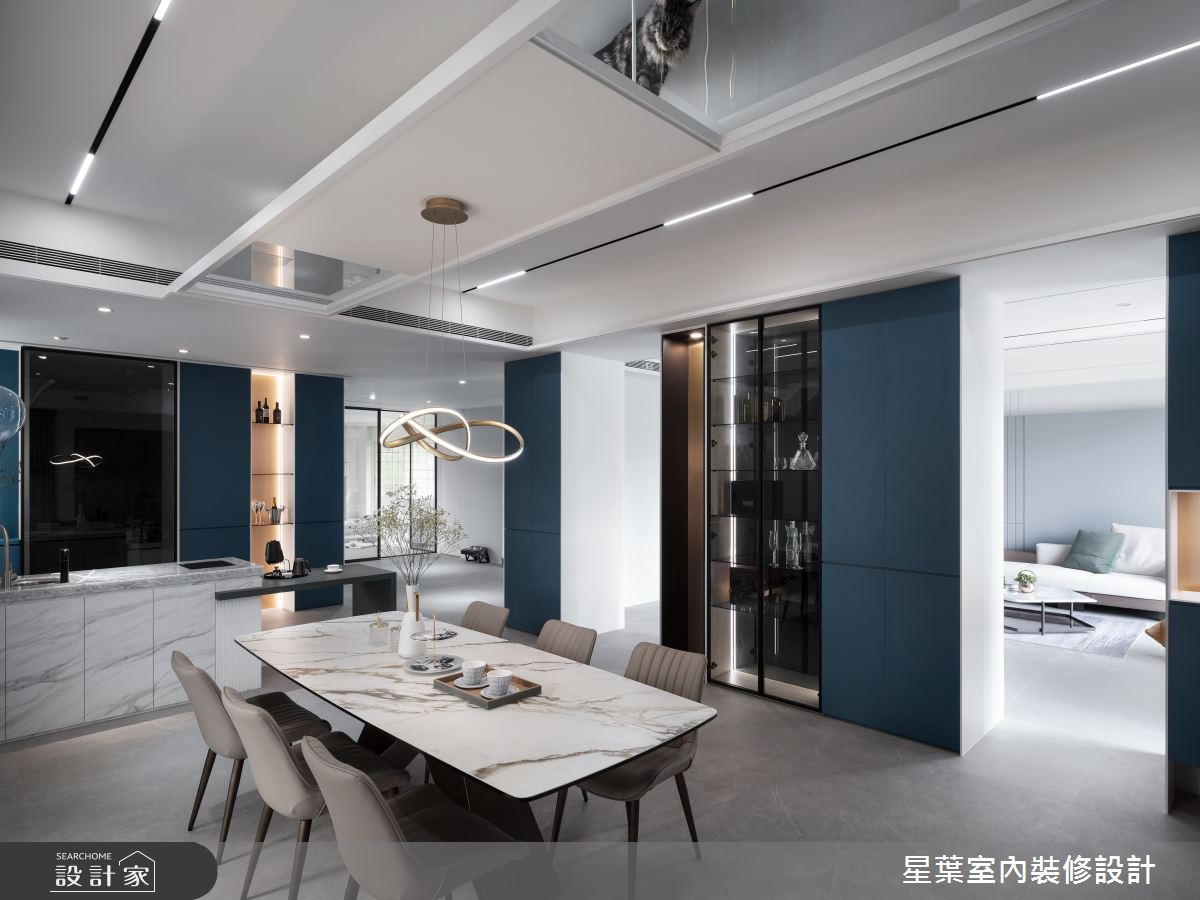 200坪毛胚屋_輕奢風餐廳廚房案例圖片_星葉室內裝修設計_星葉_48_桃園透天200坪輕奢風之9-設計家 Searchome