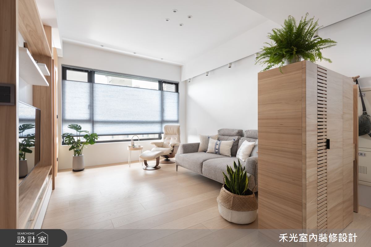 23坪新成屋(5年以下)_日式無印風客廳案例圖片_禾光室內裝修設計有限公司_禾光_蘊韻 -- 侘寂之美之4－設計家 Searchome