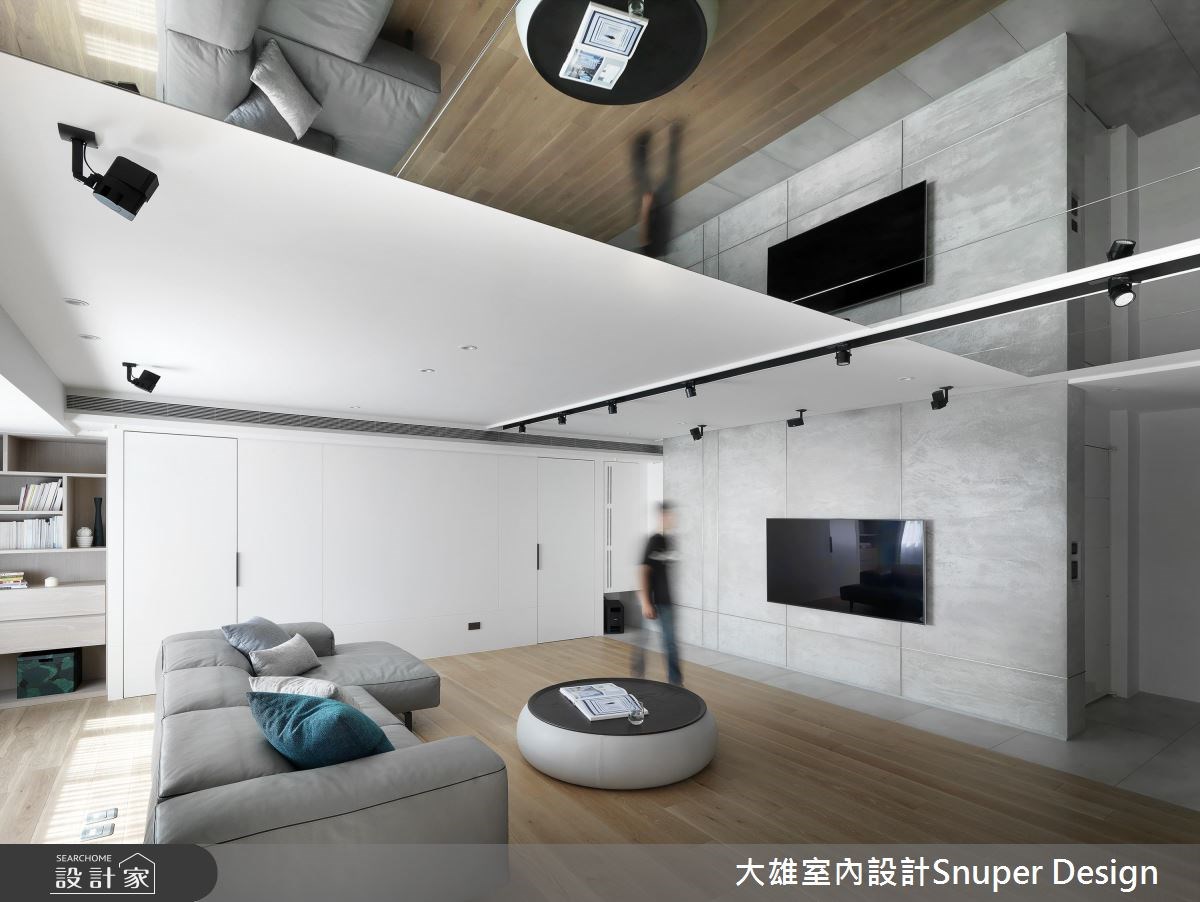 鏡面的趣味翻折讓45坪現代風家屋掀起無限想像 設計家searchome