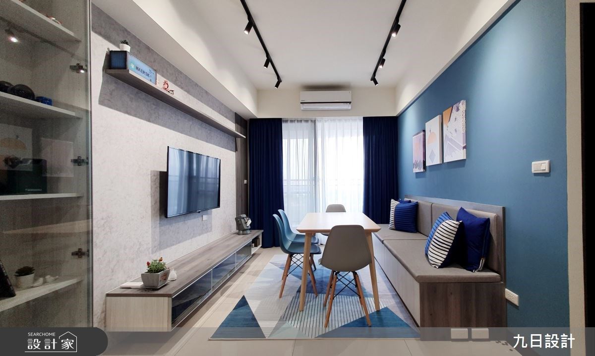 25坪放大40坪感受 徜徉一抹蔚藍與藝術美學的愛情想像 設計家searchome