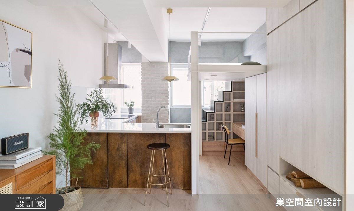 僅有7坪的樓中樓 讓一房一廳 收納機能搬進清爽北歐宅 設計家searchome