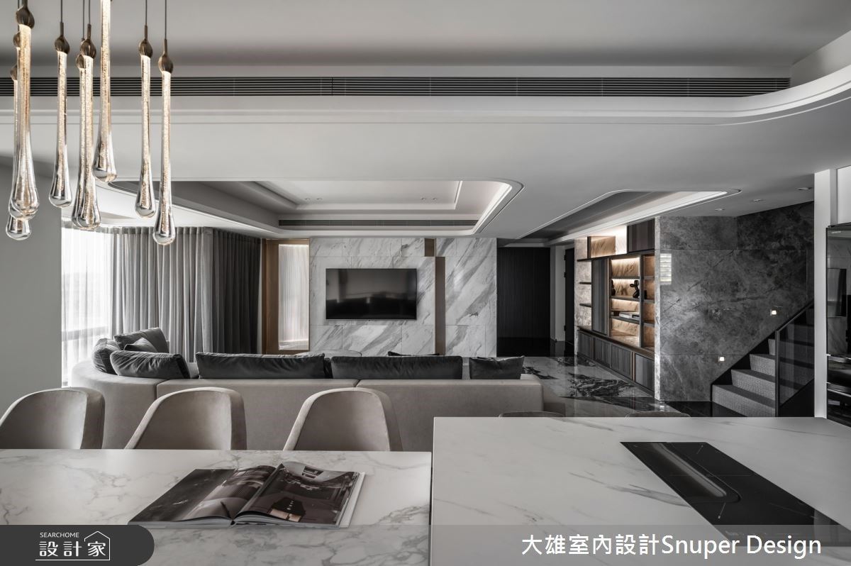 用時尚大理石褪下中古屋風貌 飽覽城市景觀且享受簡約現代風的豪邸 設計家searchome 用時尚大理石褪下中古屋風貌 飽覽城市景觀且享受簡約現代風的豪邸 設計家searchome
