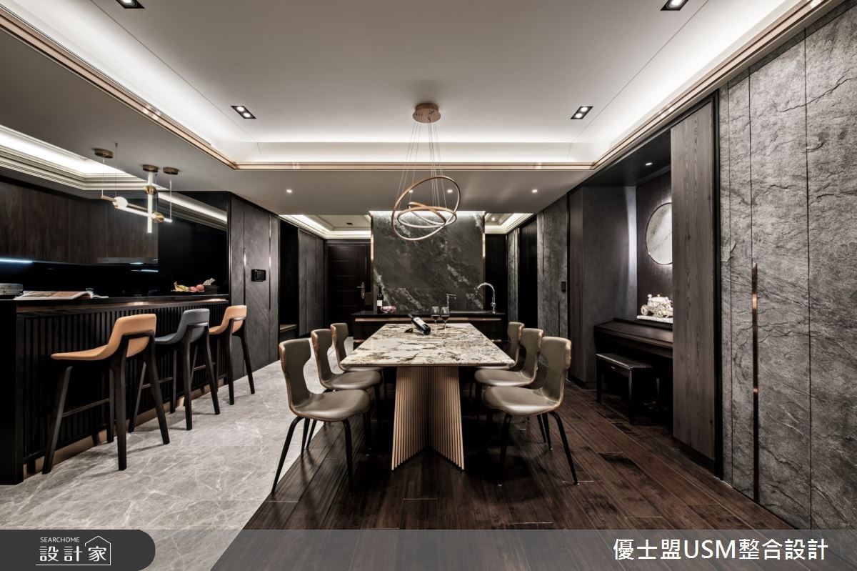 景觀豪宅精緻感不輸飯店!超過 20 種的奢華異材質設計讓愛旅遊的屋主想家了-設計家 Searchome
