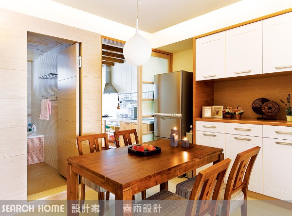 山寨版原木—人造石也可以假裝是原木
歡那張原木餐桌