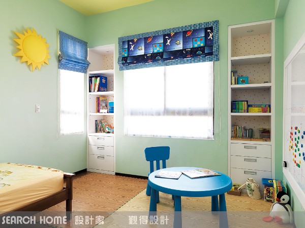 空間6：兒童房
適用窗簾：捲簾及半窗簡易窗簾
窗簾