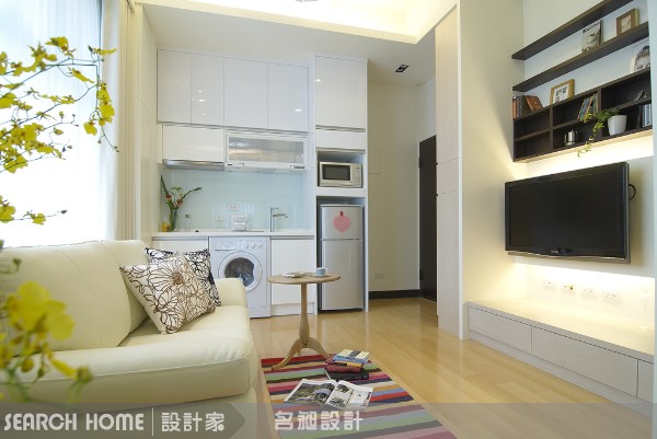 3：善用畸零角落做收納-改變生活習慣
坪數小，收納空