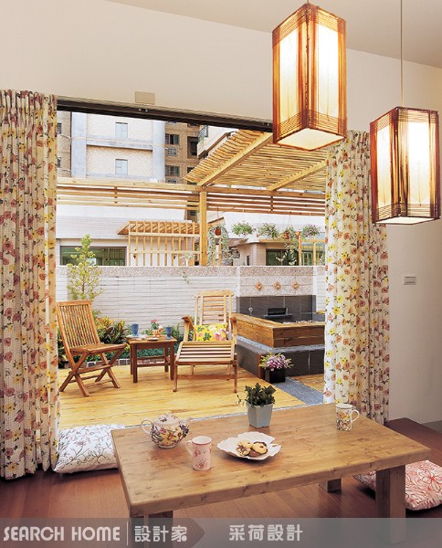 鄉村風，優雅的英式午茶派對
舖上小花或格子的窗巾，