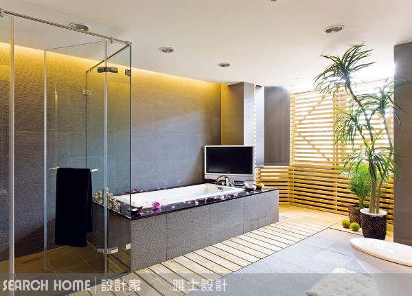 躺著洗澎澎的浴室規劃重點~
要點01：浴缸一定要啦
