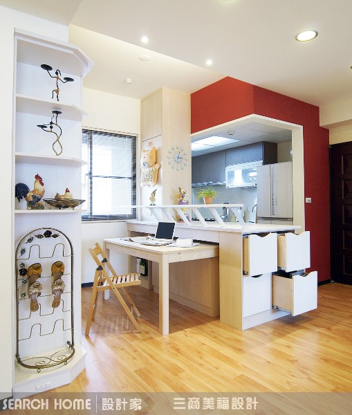 重點3、把東西統統收到牆面去
想要脫離「雜物堆淹腳