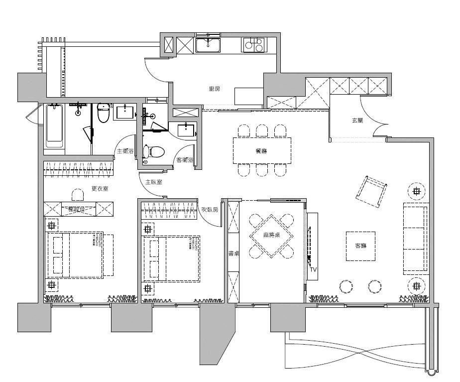 平面图片提供 / 莳筑设计