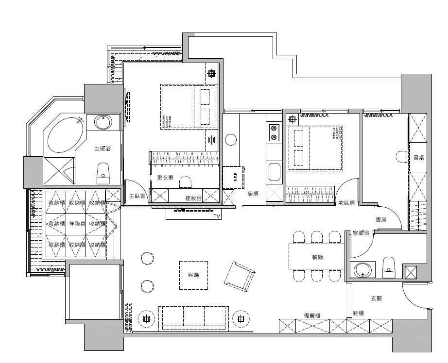 平面图片提供 / 莳筑设计