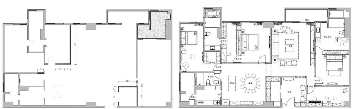 (Before + After)平面图提供_莳筑设计。