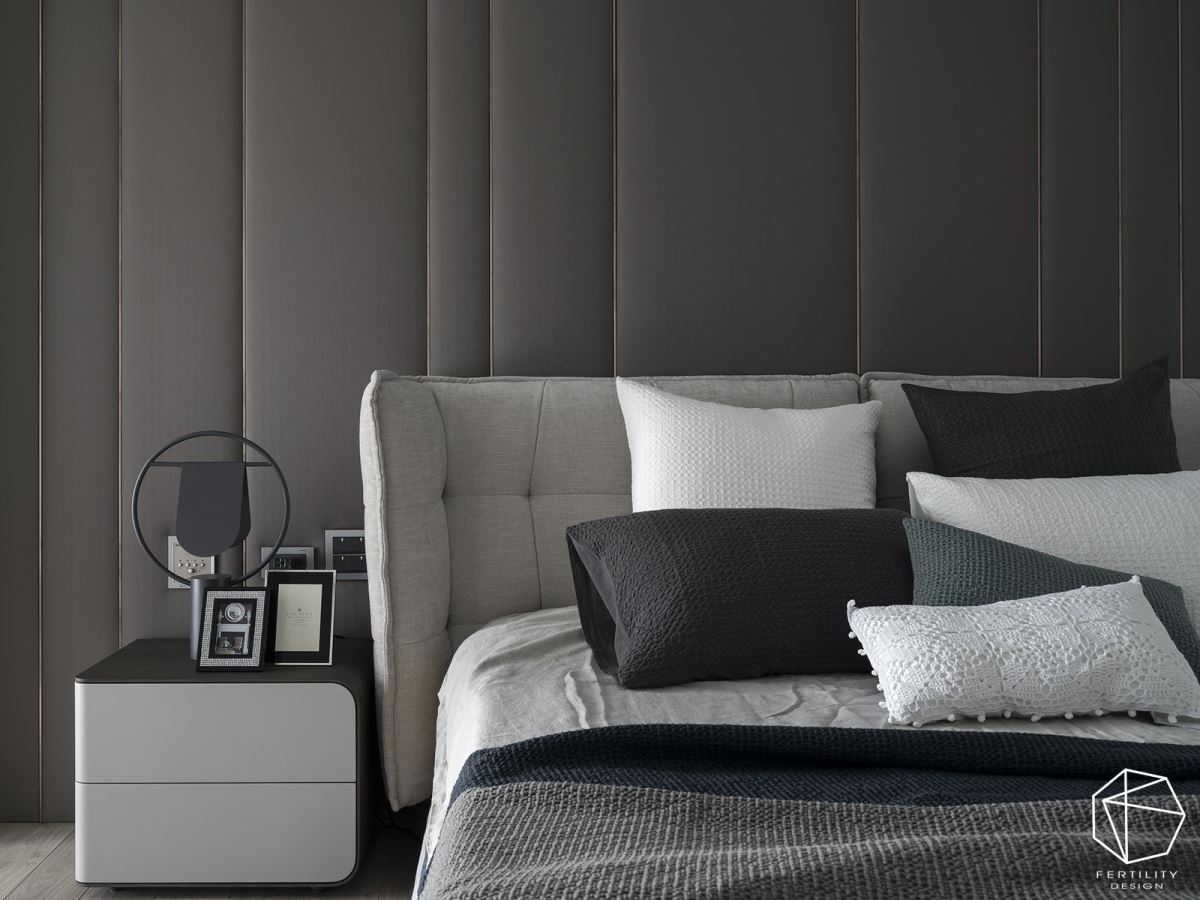 选用简约的家具、沉稳的配色，让休憩空间弥漫着成熟底蕴。