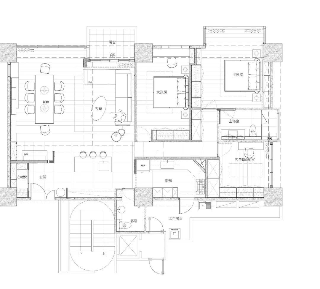 平面图提供_大雄室内设计 Snuper Design。