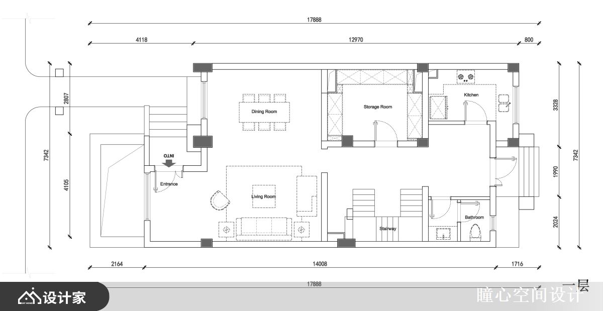 Before的一楼平面布置图