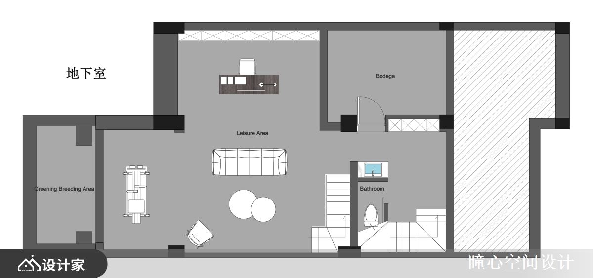After的负一地下室平面布置图