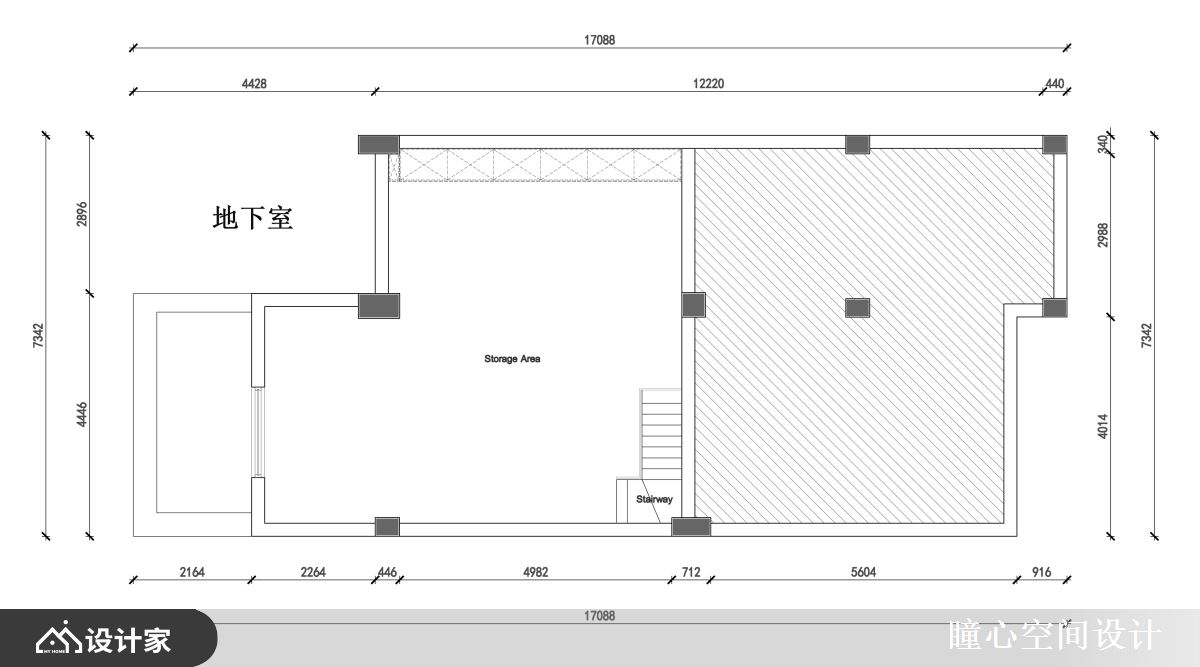 Before的负一地下室平面图