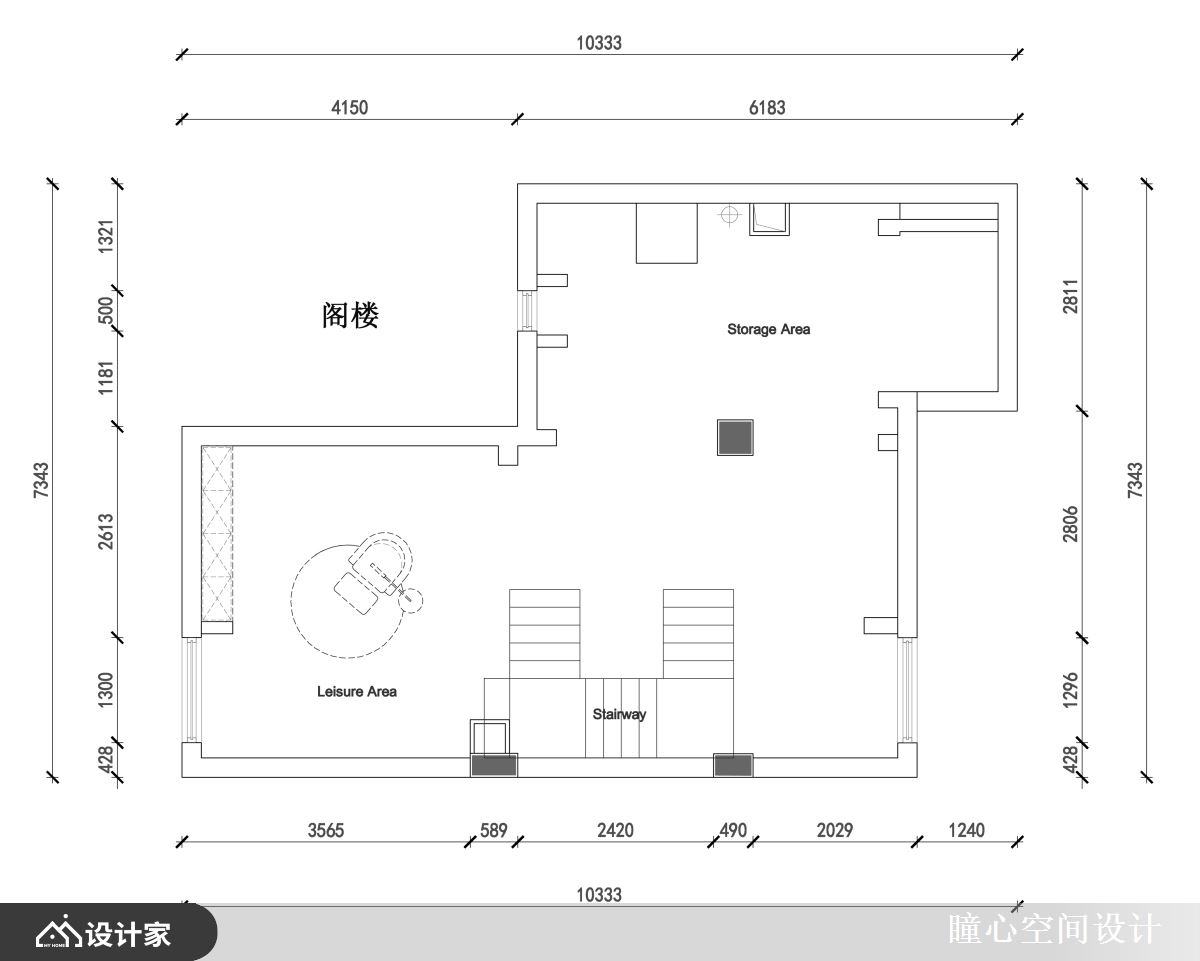 Before的阁楼平面布置图