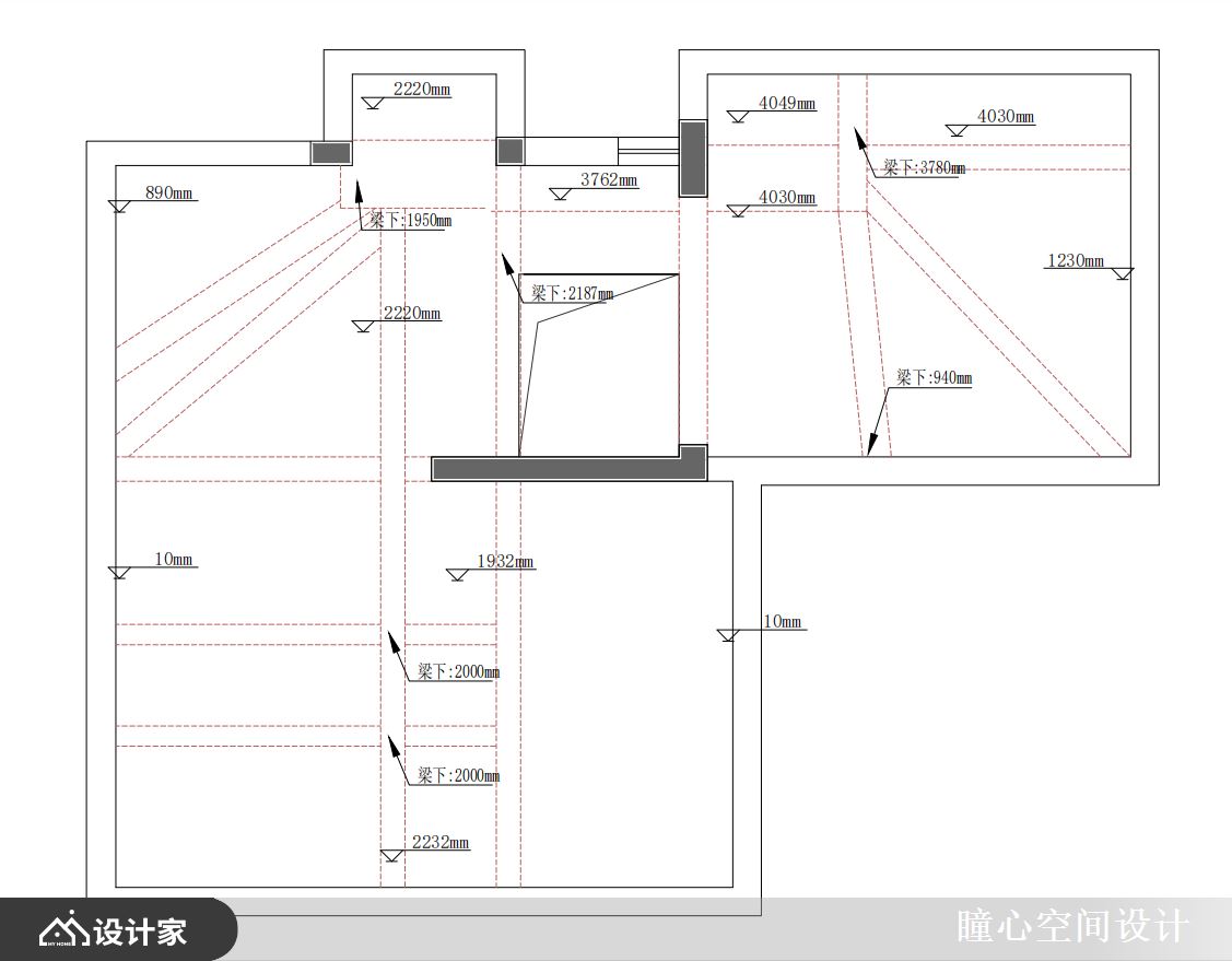 阁楼Before的平面图