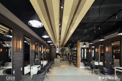 满满时尚感的工业风发廊设计 舨舍空间设计 颜善松