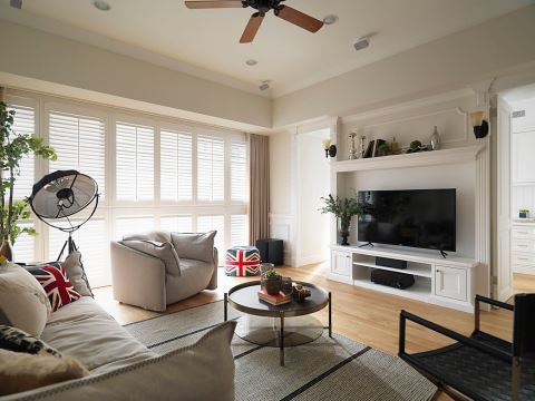 白色系 美式乡村风设计的新家 摩登雅舍室内设计 汪忠锭、王思文