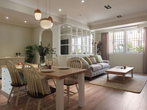 空间感大两倍 78m² 满满美式田园风 原晨室内设计 杨崇毅、刘鞠臻