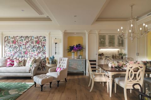 他们把莫内花园搬进这165㎡的三口之家 摩登雅舍室内设计 汪忠锭、王思文