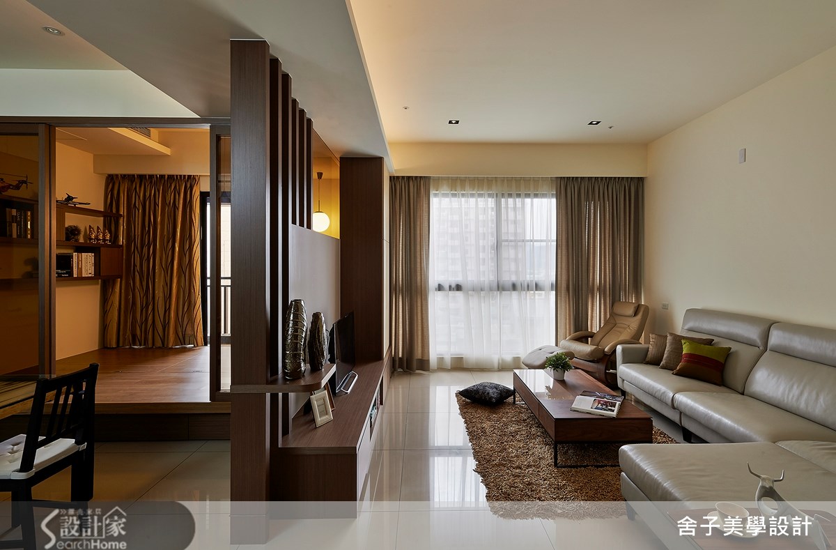 融合简洁感及静谧禅风，建构休闲风居宅