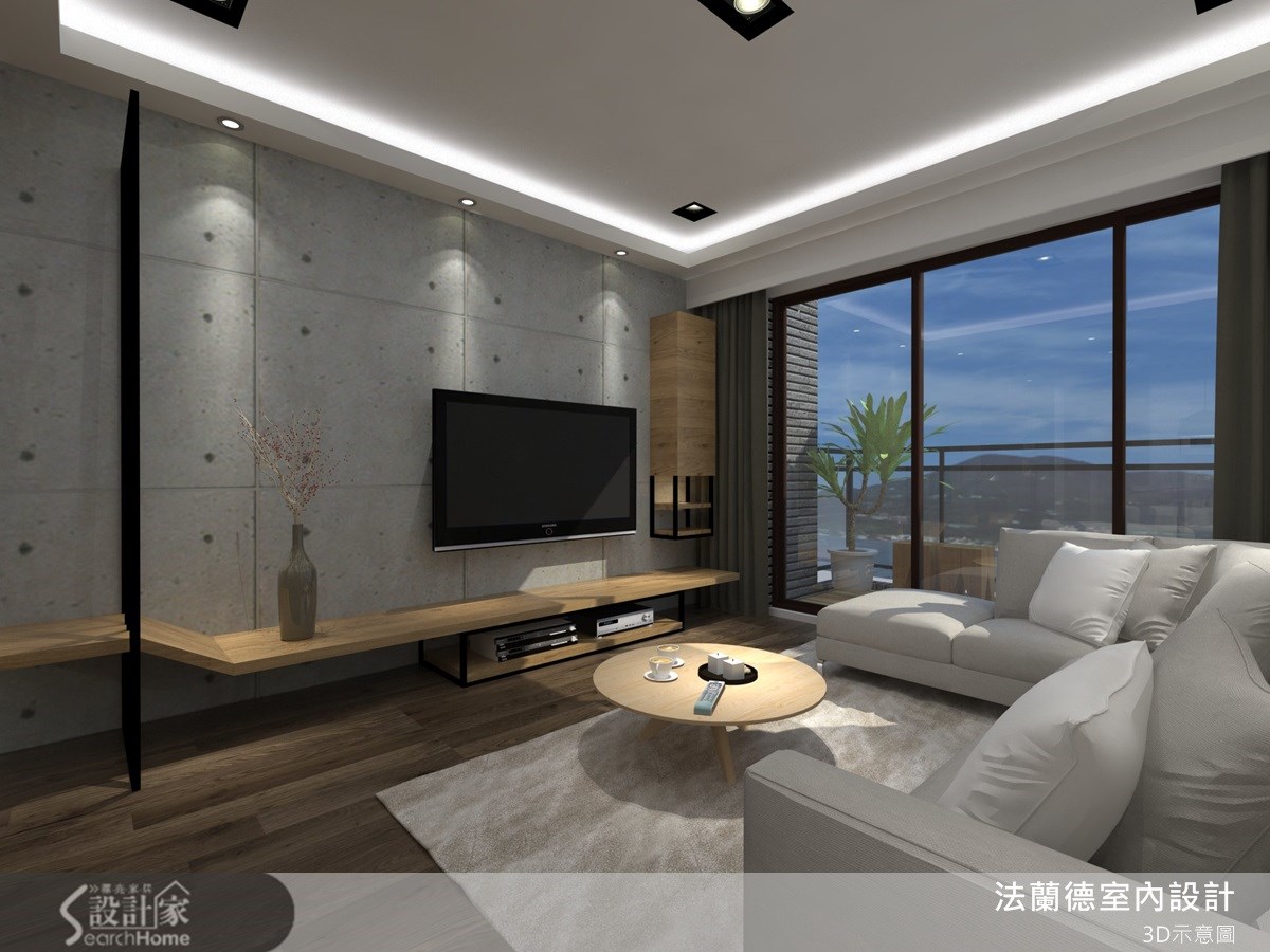 休闲酒店风的三口之家，塑造天然度假感