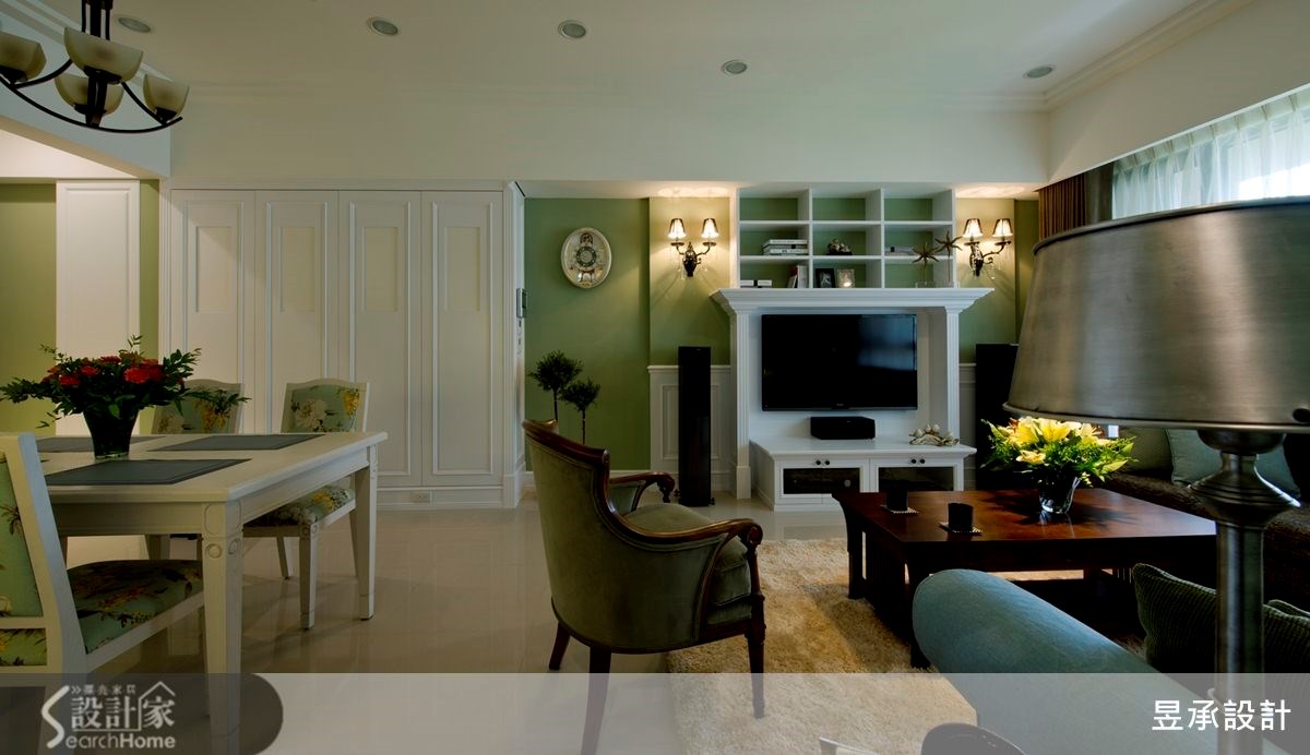 调配抹茶绿的幸福滋味，132平美式居家