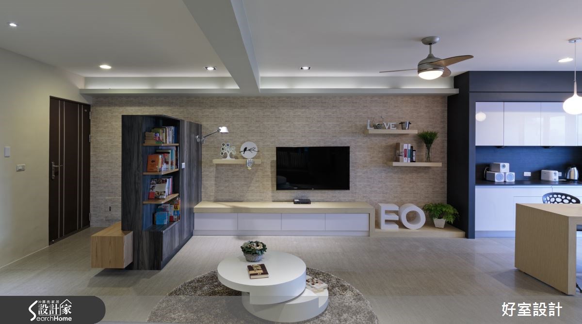 现代风幸福宅！蓝绿搭配注入清新好氛围