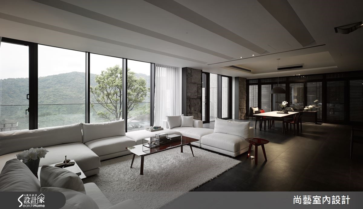 善用大理石及清水模，大宅更内敛时尚