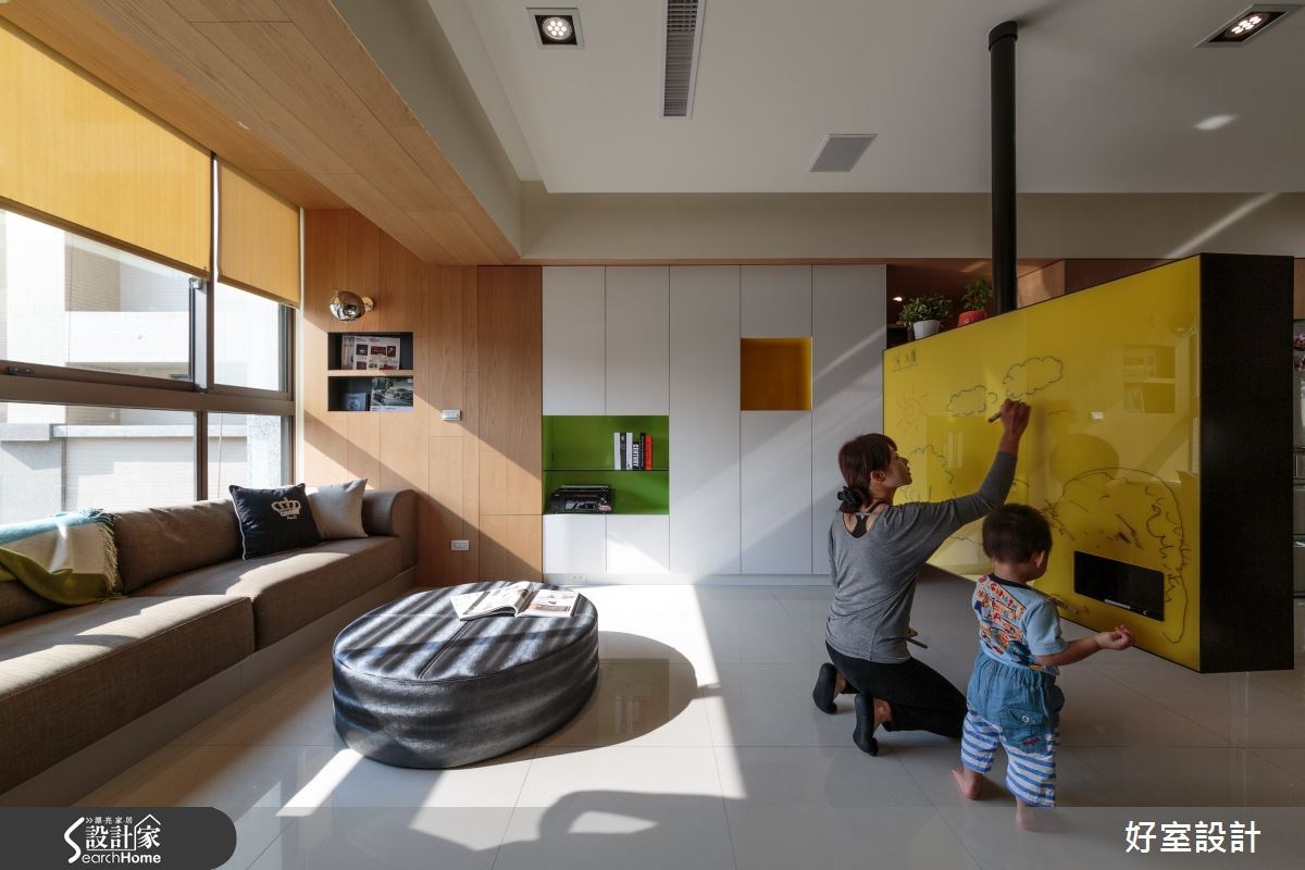 92平空间也有小画室，让孩子在家开画展