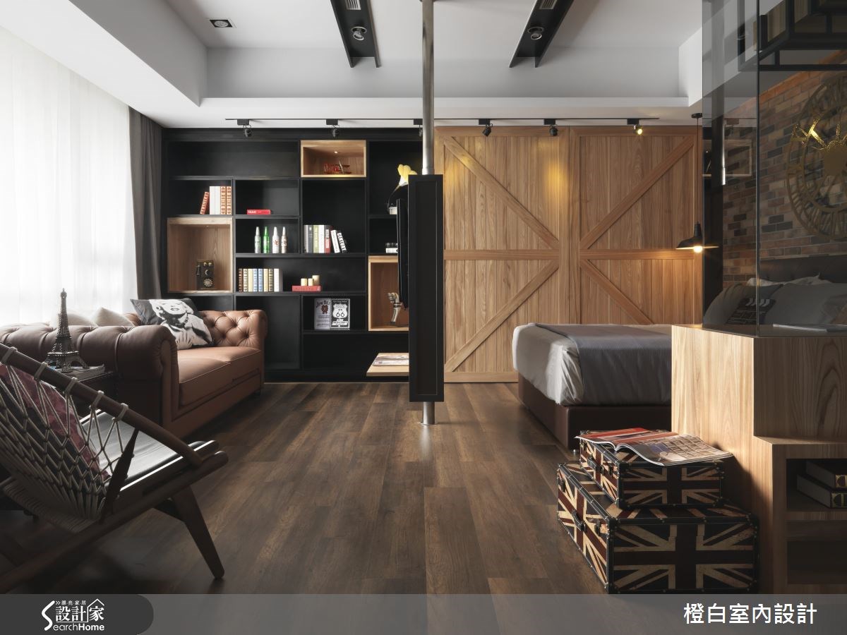 型男潮流定制款，小户型扩容造英伦工业风