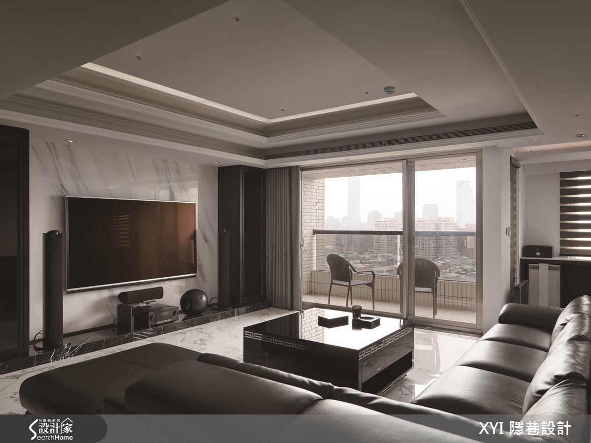 现代宅的黑白调，带入酒店风的休闲简约