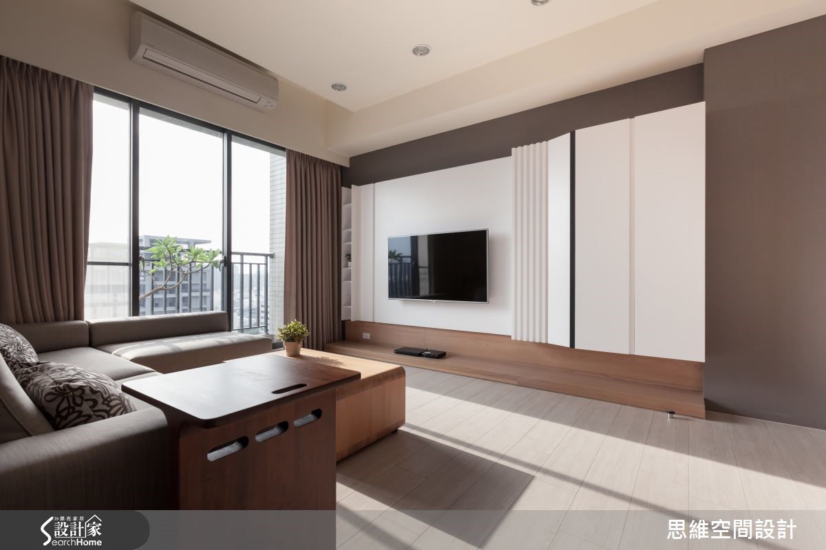 悬吊式柜体与立面设计，79平也机能丰富