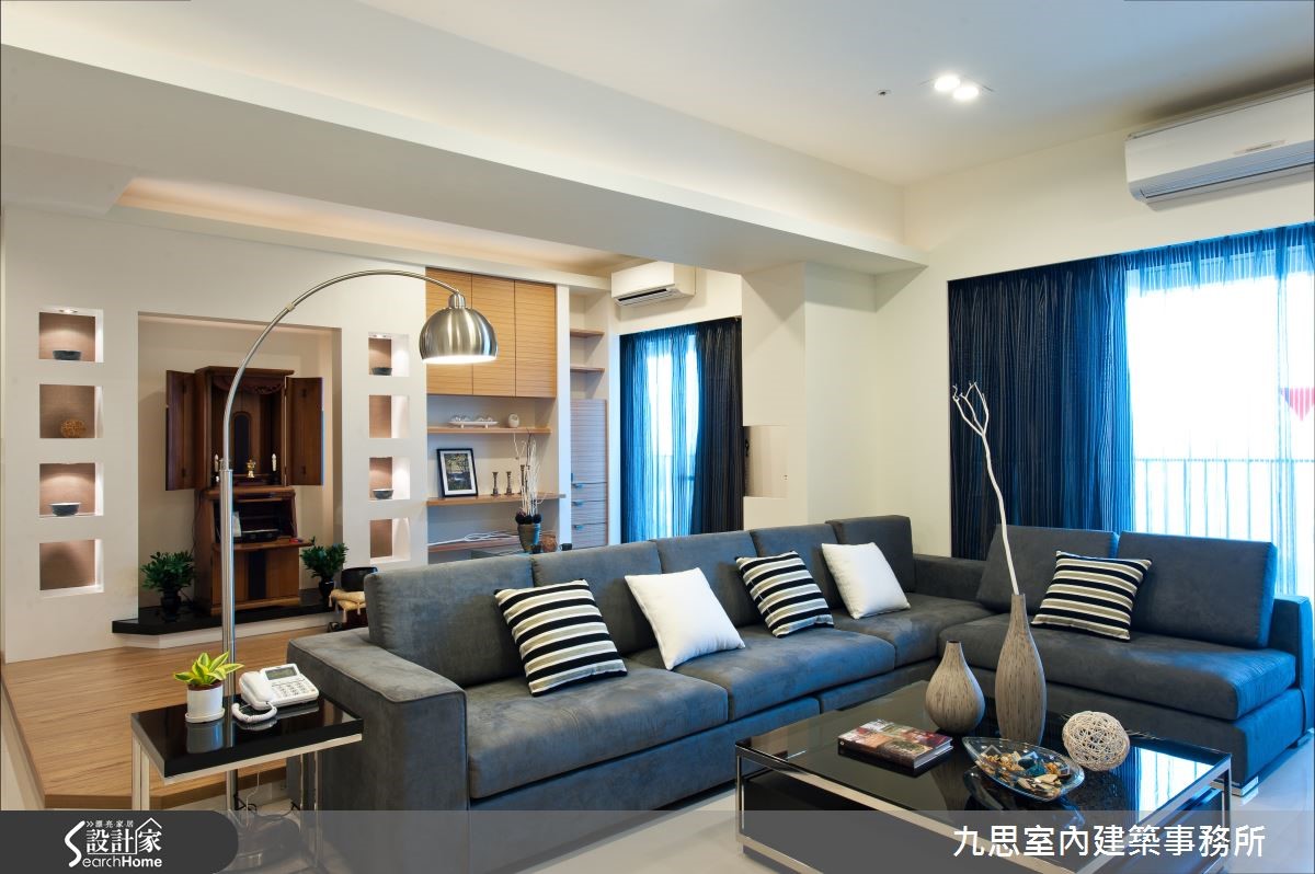 把蓝天及暖阳带入家，展现简约的台式住宅